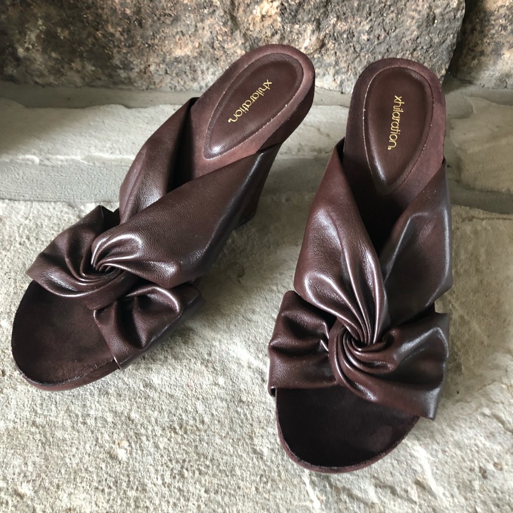 Brown heels size 11